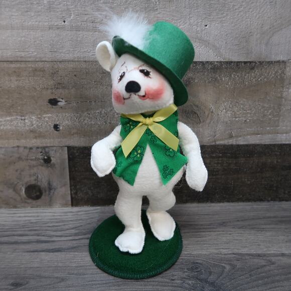 Annalee Doll St Patricks Day Leprechaun Bear Mouse - Picture 4 of 10